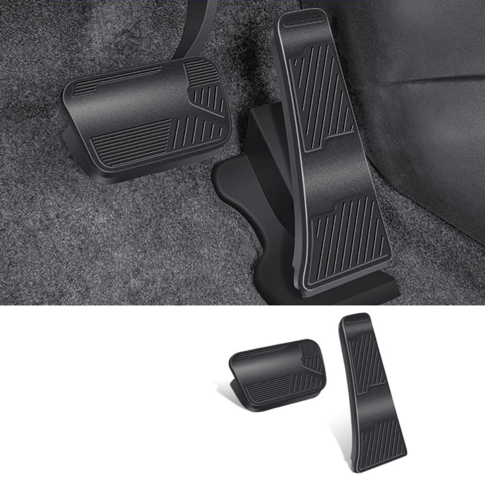 For BYD Song L 2023 2024 Car Accelerator Pedal Anti-skid Pad Gas Brake Panel Cover Aluminium Alloy Modification Auto Accessories