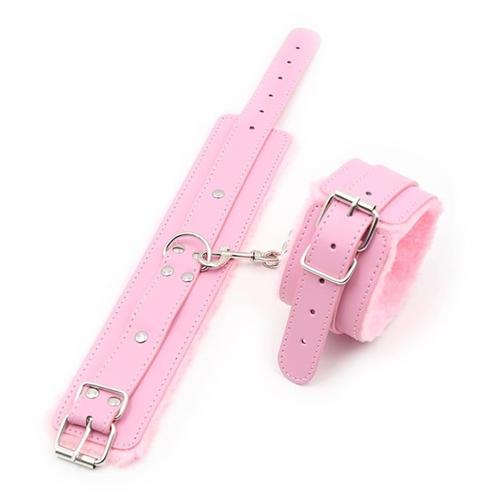 BAOQISHAN Samcos SM Restraints Ankle Ankle Eye Adult SM SM Cosplay 11-piece Set, Restraints, Handcuffs, Cuffs, Collar, Cuffs, Gag, Mask, Adjustable,