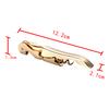 Gold Plated Corkscrew Double Hinge Waiters Wine Key Bottle Opener Party Bottle Opener  for Restaurant Waiters or Bartenders