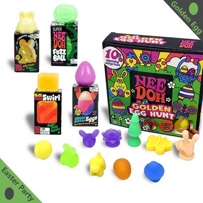 Novedad : Overraskelsesboks Needoh Gylne Påskeegg Jaktspill Med Squishy Antistress For Påskefest For Barn God Gave