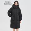 Women's Mid-Length Detachable Hood Duck Down Jacket