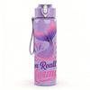 1PC Colorful Mermaid Quote 750ml Color Plastic Sports Water Bottle Leakproof Flip Straw Lid Suitable for Sports Office Home Use