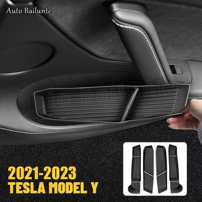4 buc. Cutie de depozitare laterală pentru ușă, față, spate, laterală, inserție, organizator, tavă, cutie cu umbrelă pentru Tesla Model Y 2022 2023