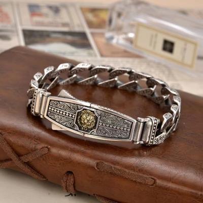 New Trendy Retro Lion Head Domineering Hip-hop Men's Niche Design Accessories