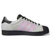 Adidas Superstar Grau Schwarz Lila Unisex Sneaker Grau-One Core-Black FY5822