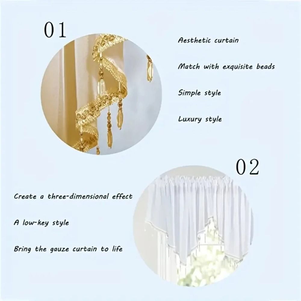with Beads Tassels Triangle Curtains Embroidered Short Curtain Triangle Valances  Home Decor