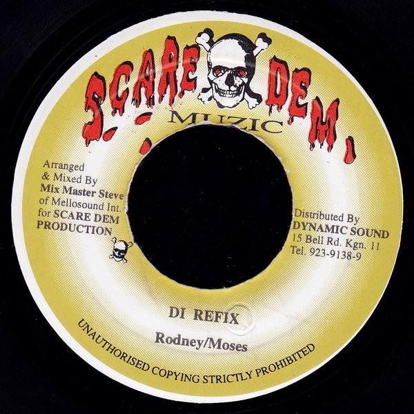 

7-дюймовая пластинка RODNEY PRICE / MOSES DAVIS - Di Refix NONE Scare Dem Muzic 1998 Ямайка Регги, Ска и Даб Б/у