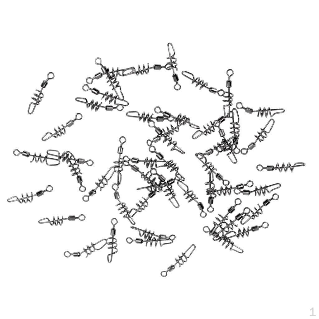 50 Pieces Saltwater Fishing Tackle Flexible Rings Alloy 10