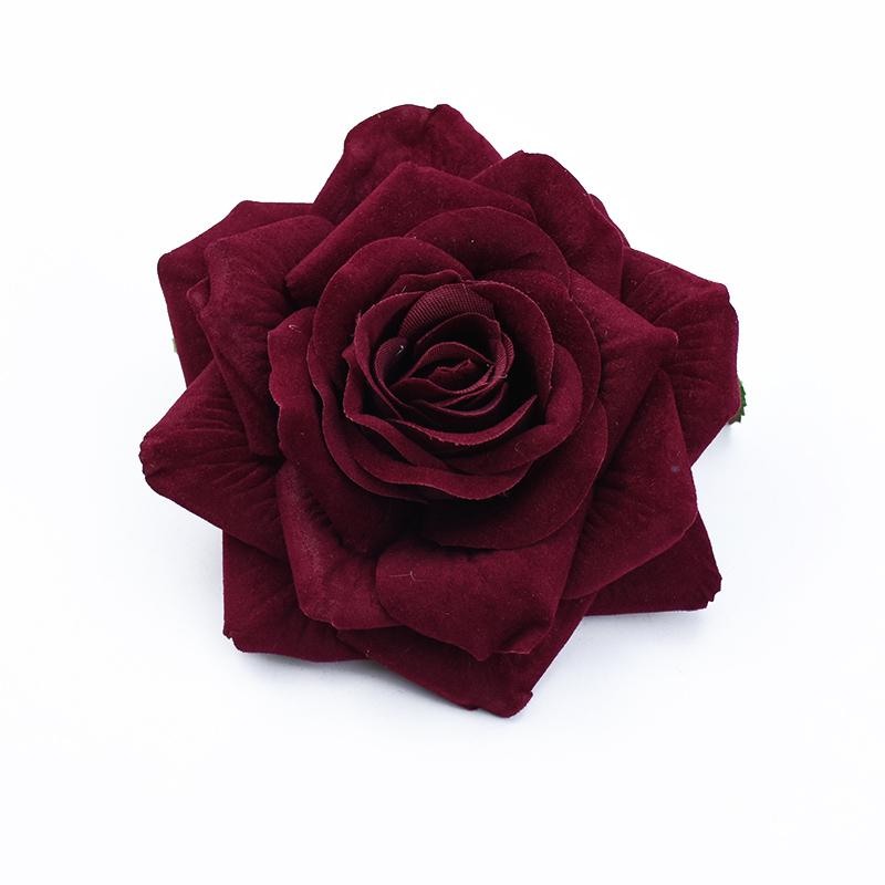 5/10 pezzi Grandi Rose Fiori Artificiali Decorazioni per la Casa Ghirlanda Matrimonio bouquet sposa Accessori Copricapo Spilla Festa Festiva Regalo Fai da te