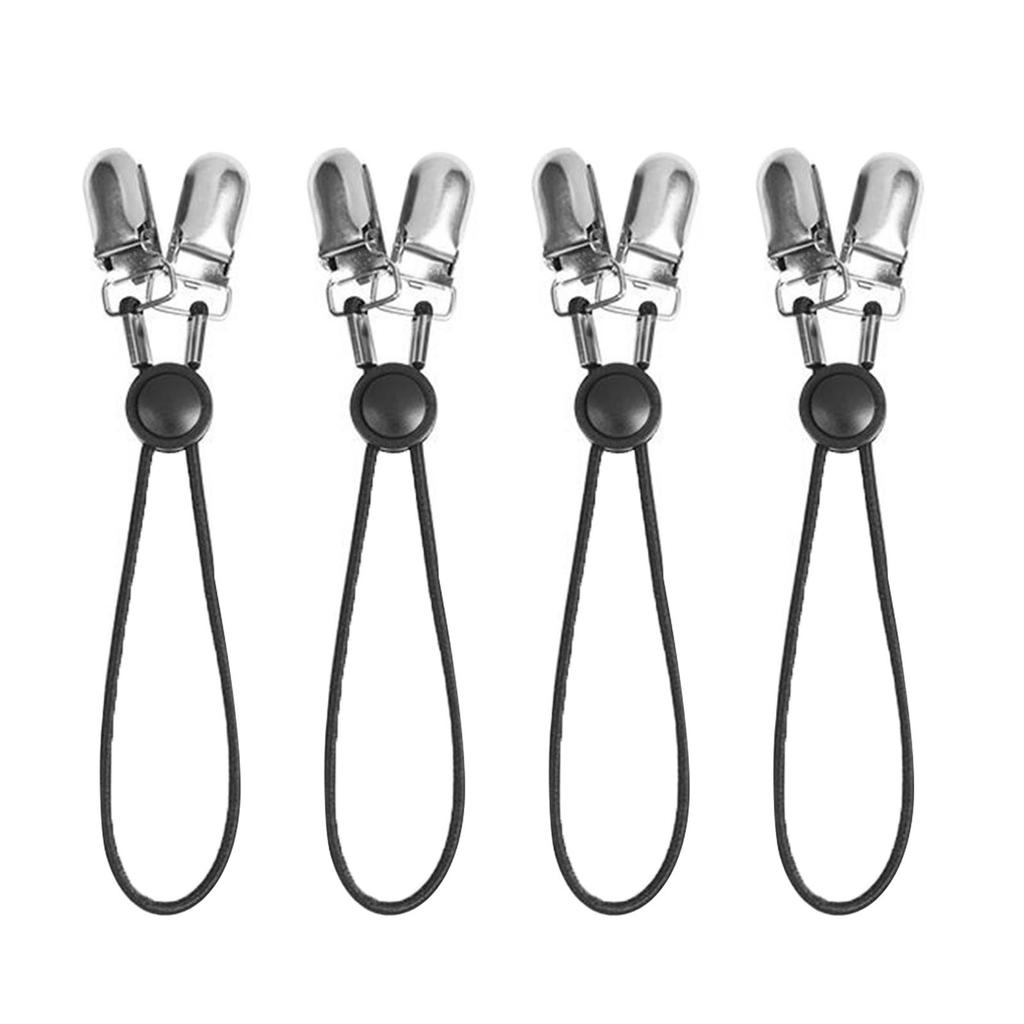 4 Pcs Adjustable Elastic Fitted Sheet Corner Holders Straps Nylon Metal Bed Sheet Straps