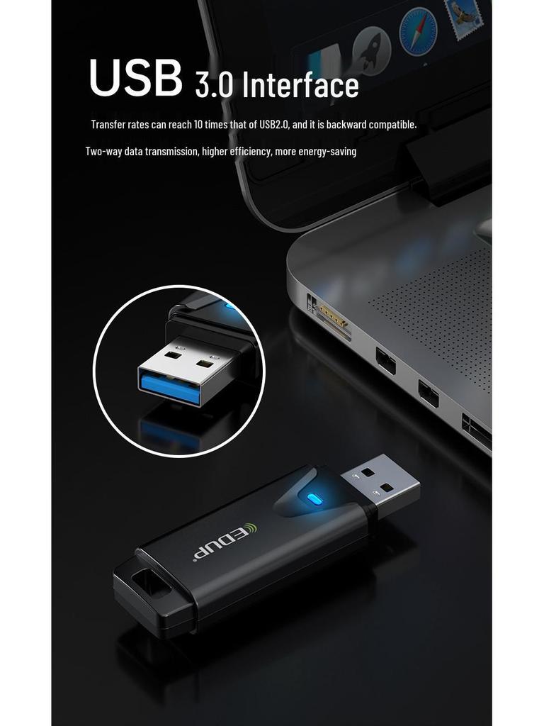 eSports USB Wireless Network Card – 3000Mbps Tri-Band WIFI6 with MTK7921AU and Stable Anti-Interference.