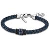 Bracelet - Lotus Style - Urban Man LS1814-2-1 - Cuir Bleu - Tressé - Classique