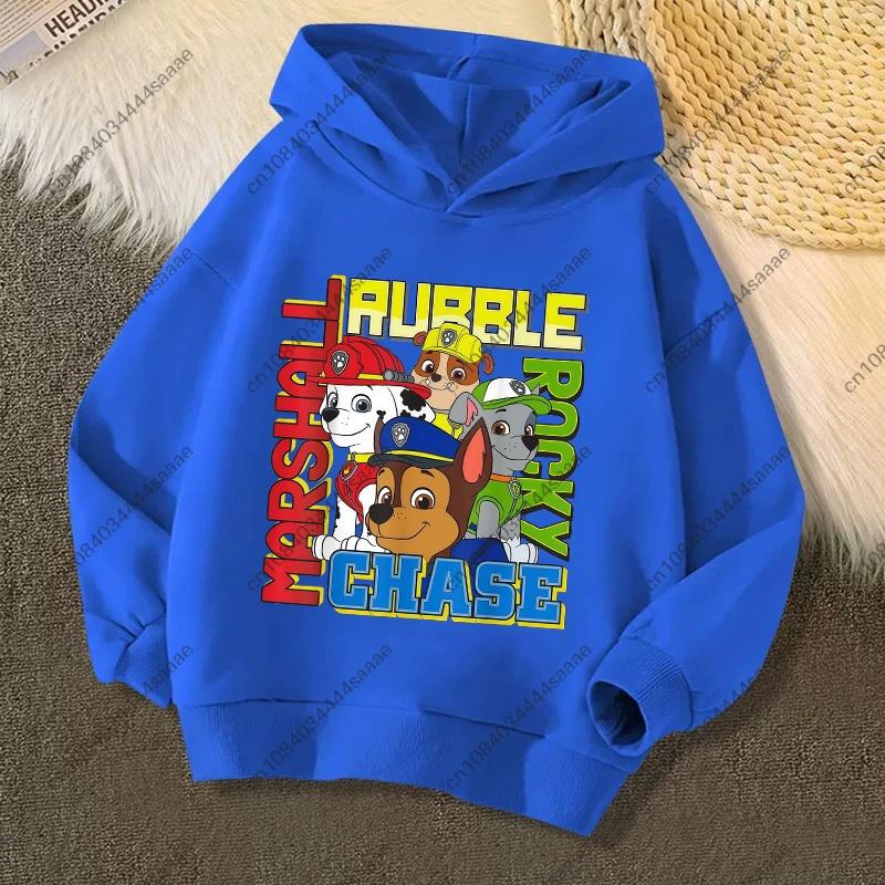 Cute PAW Patrol Kids Hoodies Skye Rubble Print Sweatshirt Trendy Long Sleeve Pullover Toddler Boys Girls Daily Outfit Gifts
