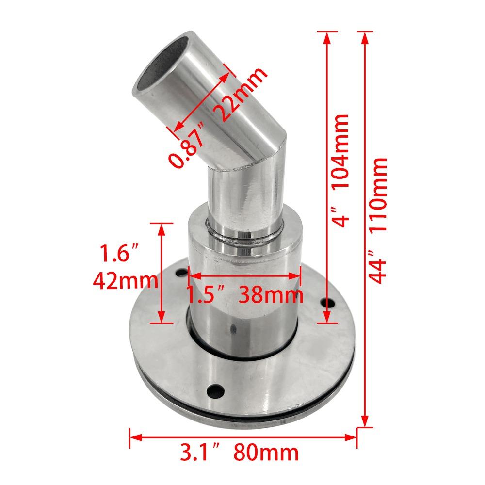 22mm Thru Hull Exhaust Fitting Stainless Steel Hull Skin Fittings Drainage Plug  Vent Heater