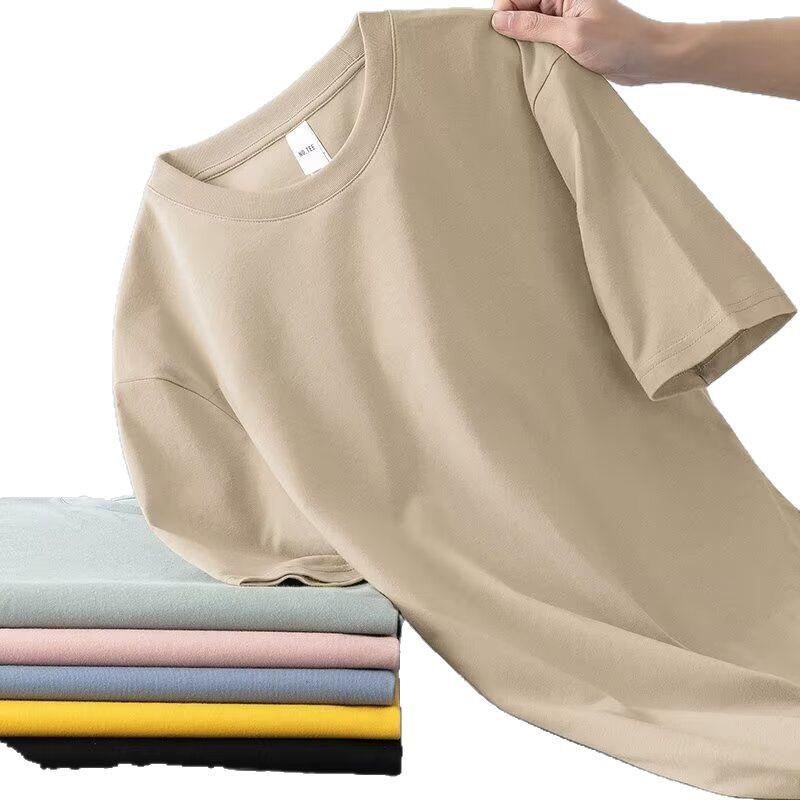 Men's Solid Color Short-Sleeve T-Shirt Summer Top