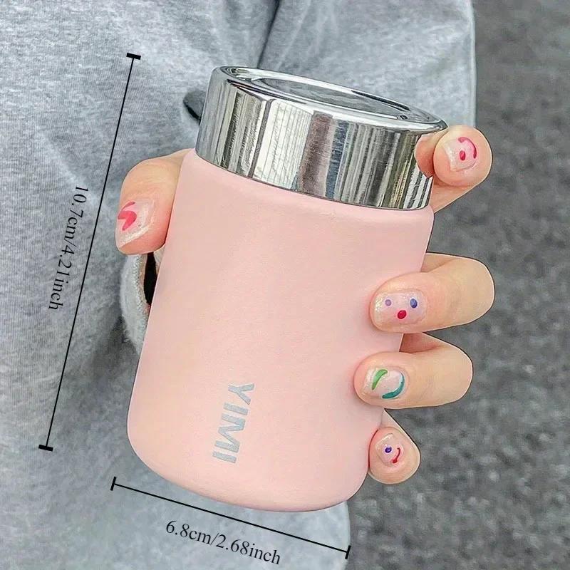 230ml Mini Stainless Steel 316 Thermos Mug Fashion Portable Pocket Vacuum Flask Coffee Tea Thermal Water Bottle Tumbler