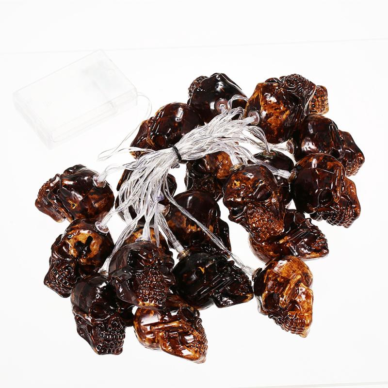 

Светодиодные гирлянды на Хэллоуин IP44 Водонепроницаемая декоративная лампа с черепом для украшения двора окна дерева