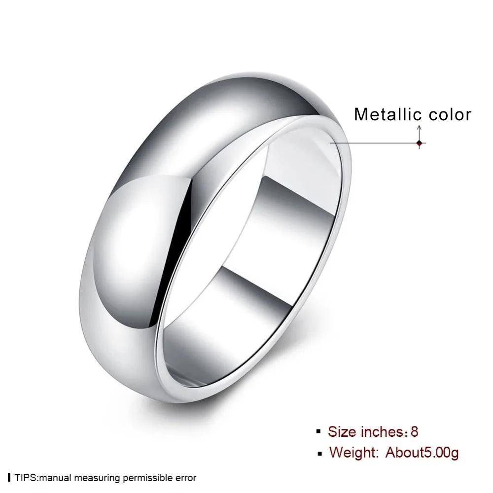 Inele de Modă Simple Inele Rotunde Netede Bijuterii de Petrecere pentru Femei Mărimea 5 6 7 8 9 10 11