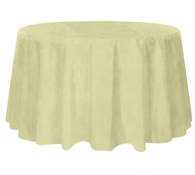 Round Tablecloth, Matt Velvet, 320Cm, Olive Green
