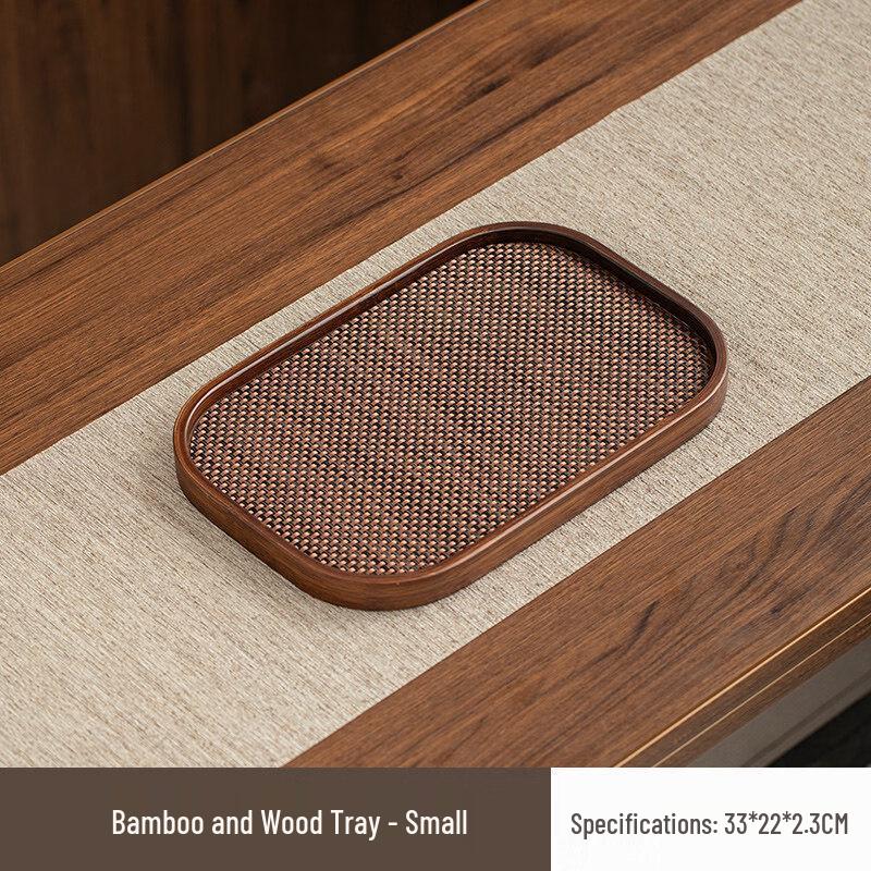 Jingbaodi Retro Walnut Wood Serving Tray