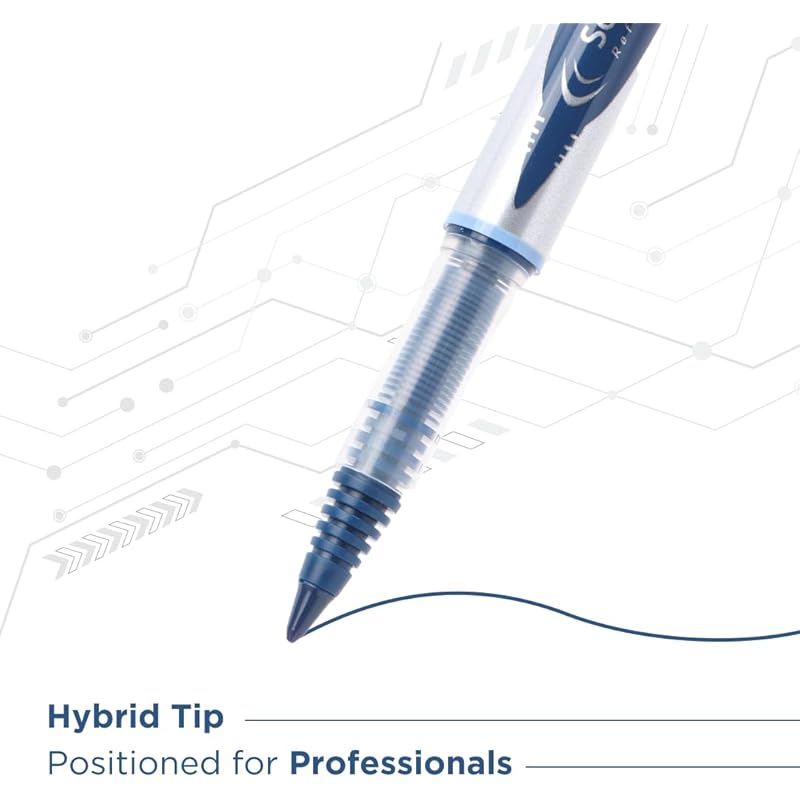 

Luxor Schneider, Lx Glider Pens, Pack Of 2, Ink- Blue, Hybrid Tip, Refillable, Liquid Ink Roller Pen, Smooth Glide, Perf 12 синій