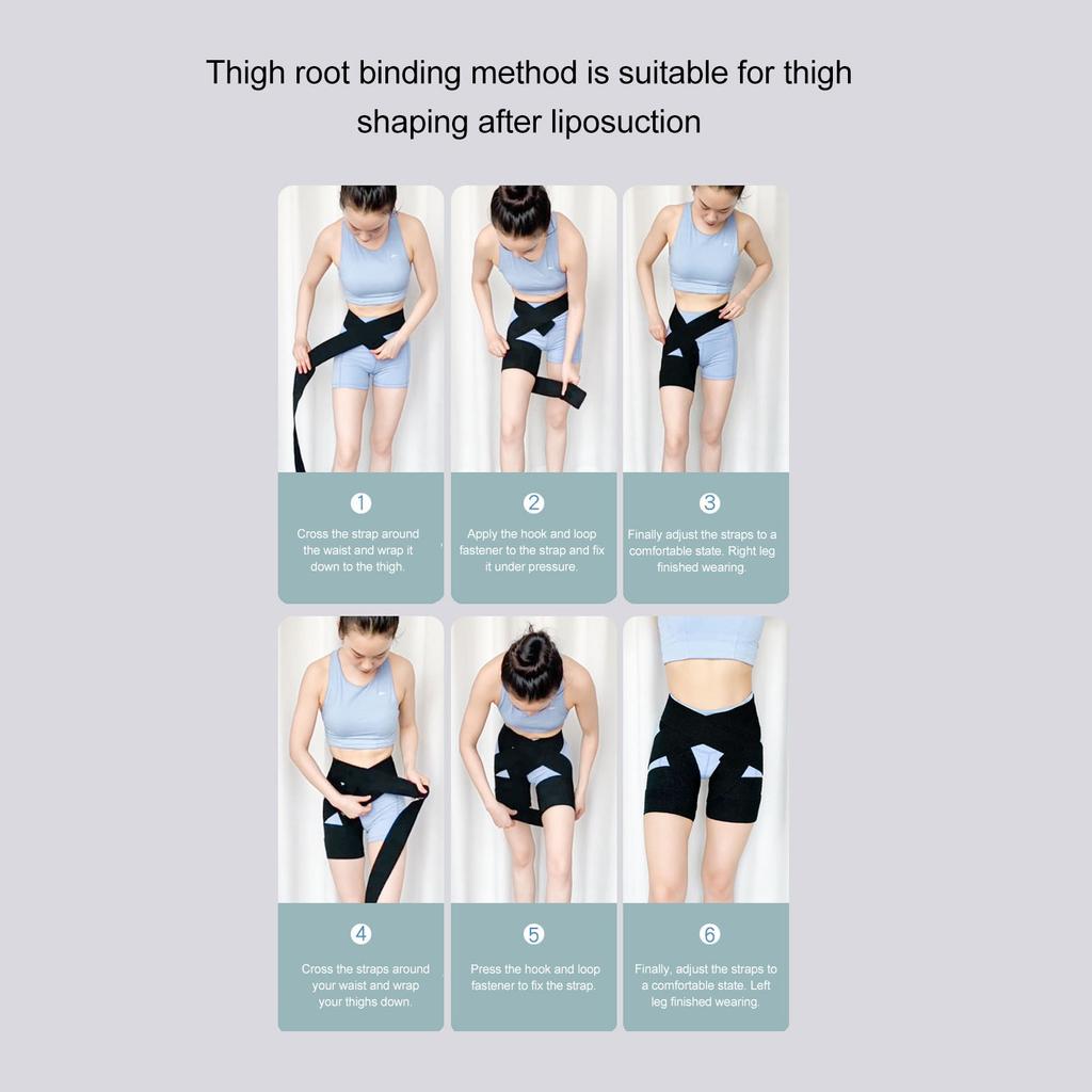 Oberschenkeltrainer Trimmer Hohe Elastizität 7cm Breite Wickelgürtel zum Formen Übung
