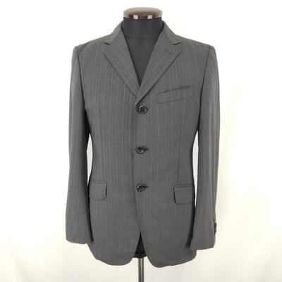 JUN MEN Tailored Jacket [Men S/Gray/Stripe] Half-Lined/Double Vent(USED)