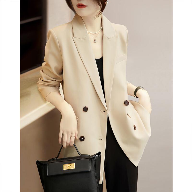 Demana Double-breasted Long Sleeve Blazer L