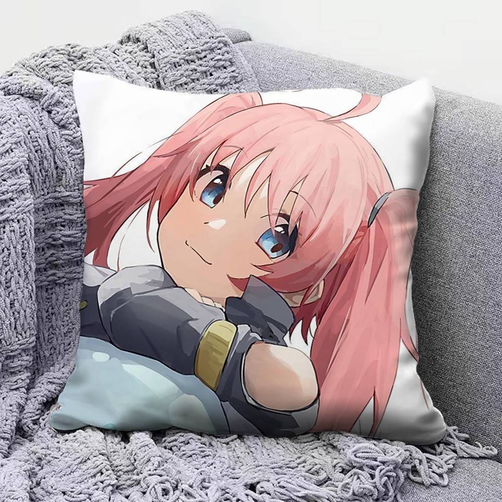 That Time I Got Reincarnated As a Slime Anime Pillow Covers Home Sofa Cushion Covers and Aecorative Custom