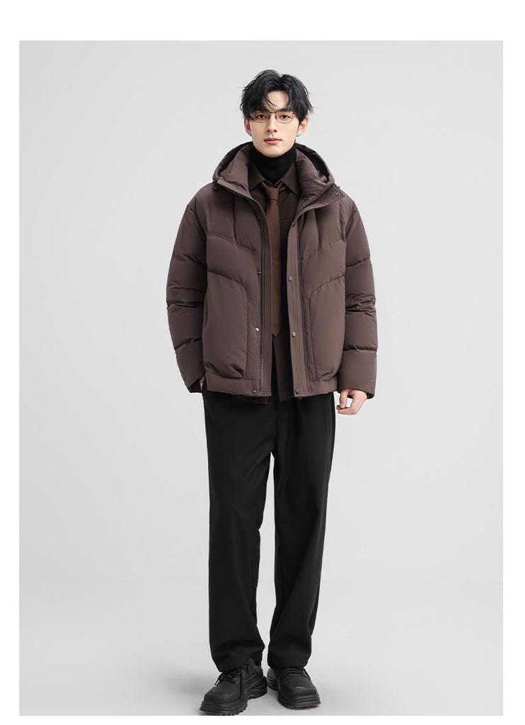 Men's Yaya 2025 Winter Fashion Loose Fit Hooded Duck Down Jacket