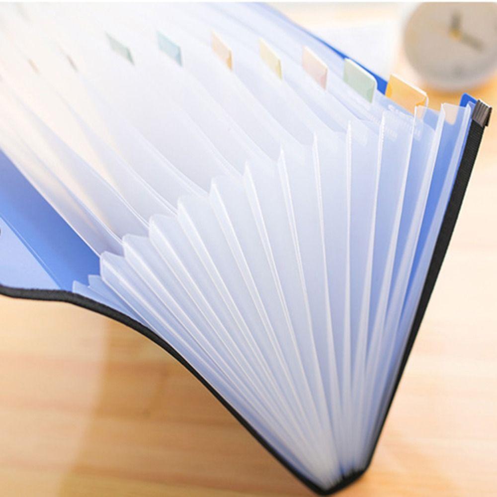 13 Pockets Expanding File Accordion Folder PP Office School Organizer Case New Organ Bag Holder