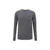 Camiseta de Manga Larga con Cuello Redondo de Color Sólido EA7 para Hombre tops Gris 8NPT55-PJM5Z-1977