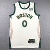 Boston Celtics Basketball Jersey Tatum 0 Brown 33 Retro Embroidered Graffiti Sport Top Men Women Unisex Team Shirt