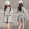 Mode Sommer Mädchen Freizeit Sport Kinder Mädchen Bekleidung Trainingsanzug Mädchen Zweiteiler Poloshirts Shorts Anzug Weicher Sport
