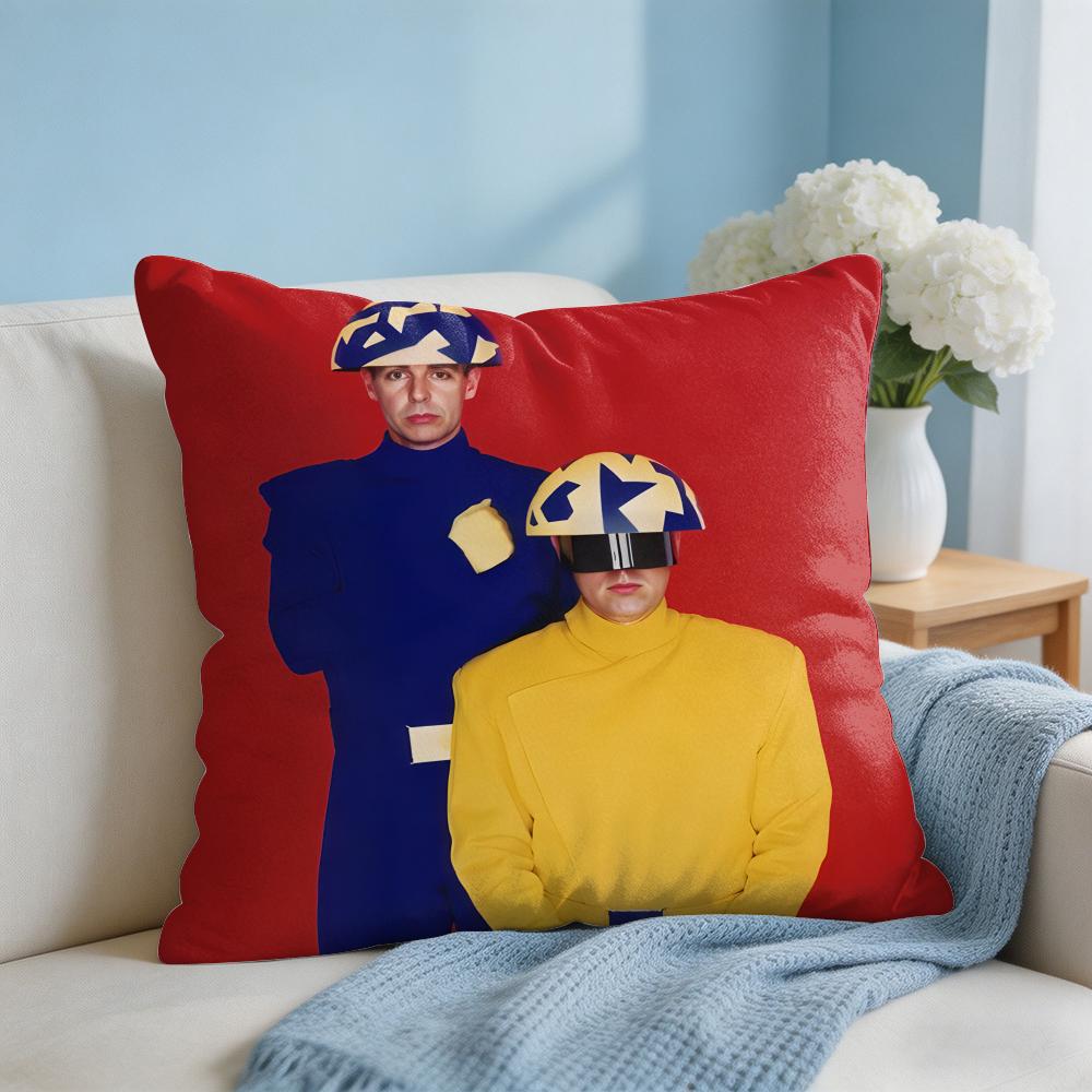 Music PPet Shop Boys Band Cushion Cover Square Pillow Bedroom Sofa Leisure Comfort Living Room Home Decoration X