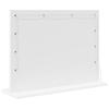 White Washbasin Mirror 60 x 45 x 18 cm Glass and Veneered Wood