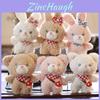 Adorable Plush Bear Keychain Soft Toy Cute Rabbit Backpack Pendant Wholesale