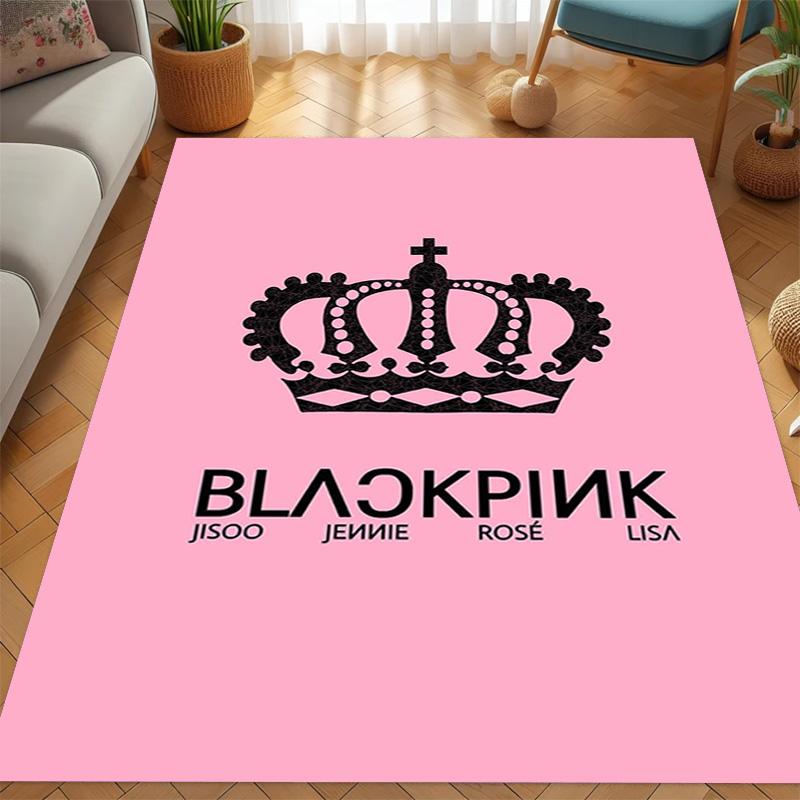 Black Pink Domination carpet Suitable for all seasons floor mats Fashion Office chair cushion Art