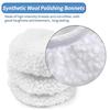 6pcs Polishing Bonnet Buffer Pads Set Soft Wool For 5-6" Car Polisher Waxing Soft Washable Reusable Car Polisher Waxing Tool Set