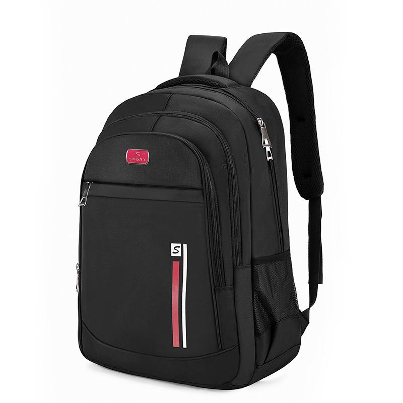 

Backpack S Letter Waterproof Wear Resistant Zipper Adjustable Strap Shoulder червоний