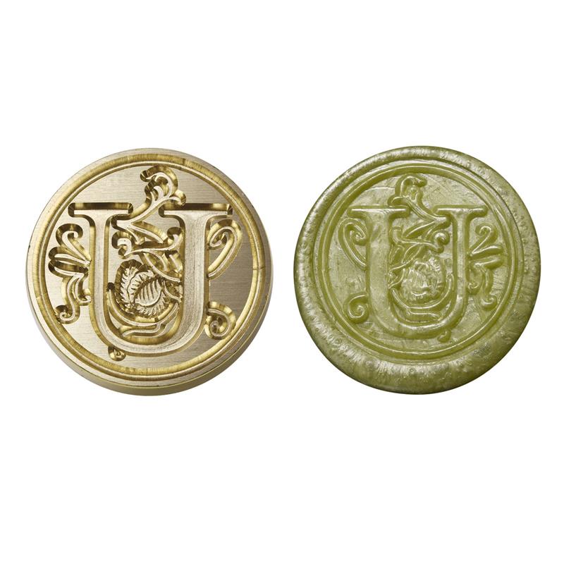 Wax Seal Copper Head Curlicue Vintage 26 Letters DIY Scrapbooking Vintage Wax Sealing Stamp Invitation/Envelop Gift