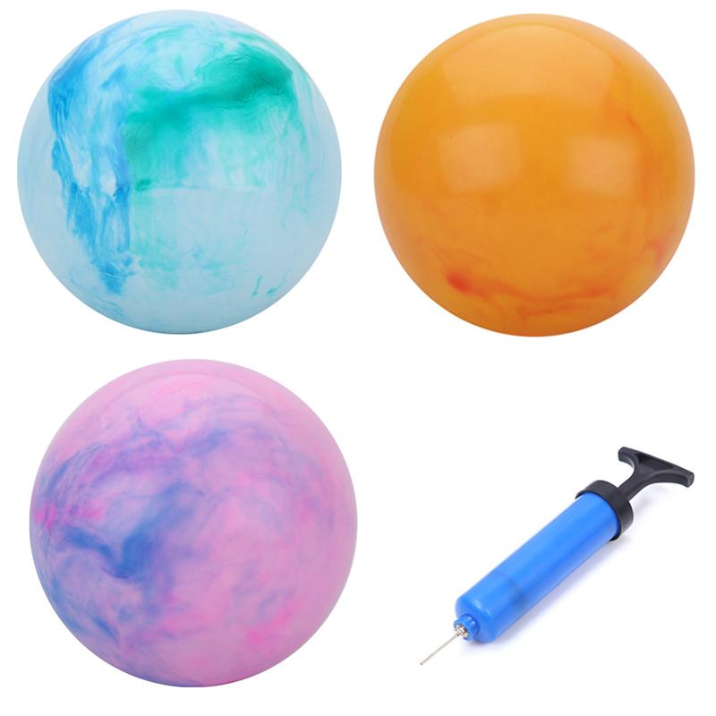 

3Pcs Marbleized Bouncy Balls 12Inch Carnival Inflatable Party Favors Blow Up Toy Sets Kids Outdoor Beach Park Backyard Playground