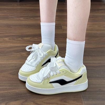 Board Shoes Women's 2025 New Thick-soled Heightened Casual Versatile Comfortable Hong Kong Style Niche Breathable Wear-resistant Women's Shoes
