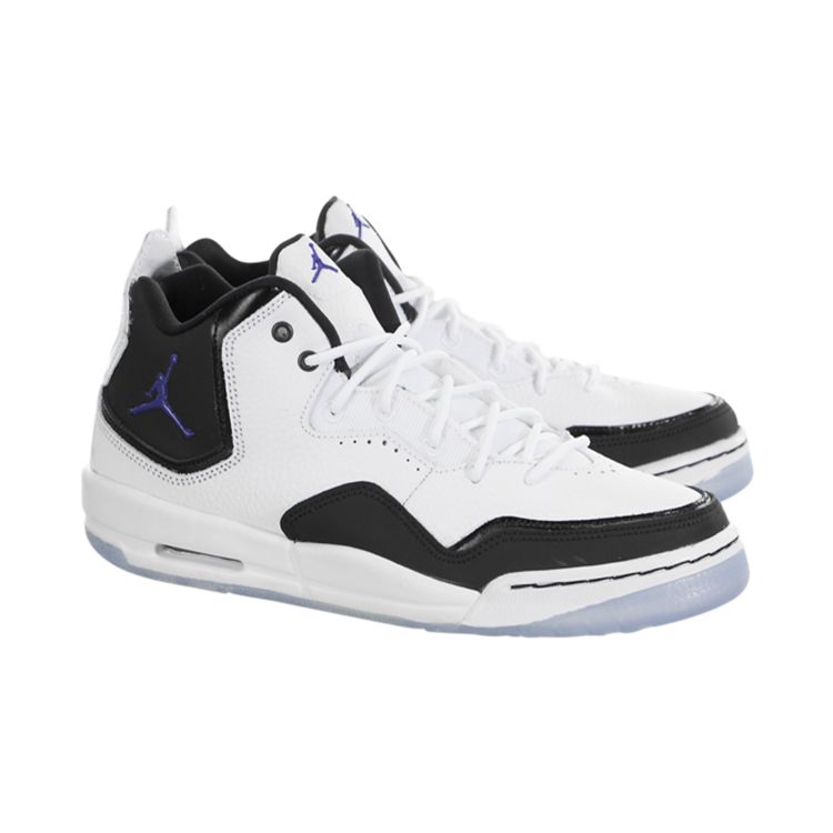 Air Jordan Courtside 23 GS White Dark Concord Kids Sneakers Black AR1002-104