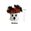 Ghost Bucket Decor, Ghost Planter Pot, Ghost Bucket Vase, Halloween Ghost Bucket, Handmade Halloween Treat Buckets