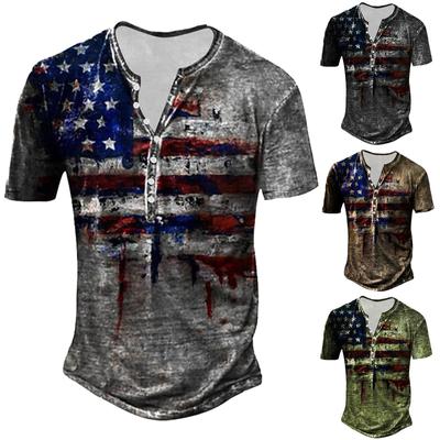 Men's Short Sleeve Graphic And Embroidered Fashion T-Shirt Spring And Summer Short Sleeve Printed