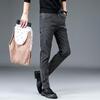 Męskie Zimowe Grube Ciepłe Elastyczne Spodnie Codzienne - Pluszowe, Proste, Luźny Krój, Modne Spodnie
