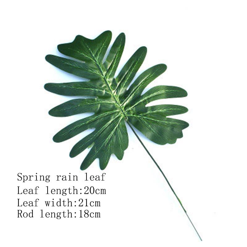 Simulated Turtle Leaf Green Leaf Plant Banana Leaf Wedding Decoration Home Accessories Photo Props Plastic Big Green Leaf