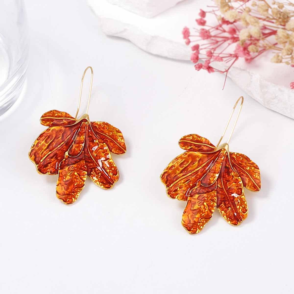 

Модные серьги-подвески для женщин оранжевый