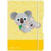 Notebook - HERLITZ - Cute Animals Koala - A5 - Rounded Corners - Elastic Closure